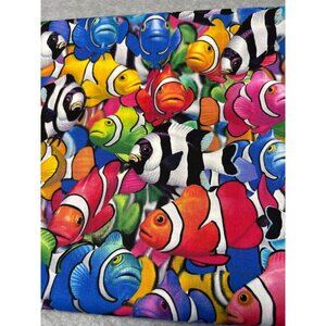 Clownfish & Tropical Fish Fabric By Royce McClure Timeless Treasures Cotton 1/2